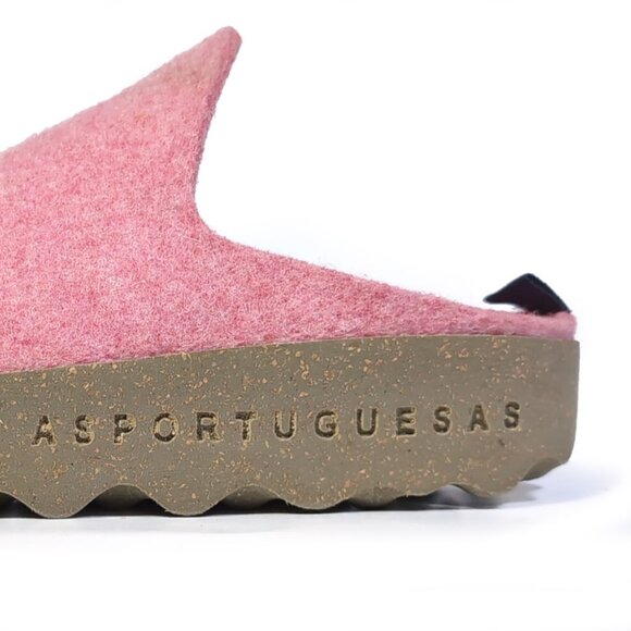 Fly London Asportuguesas 41 Come Sneaker Mule Pink Wool Shoes Size 10 - Picture 8 of 9